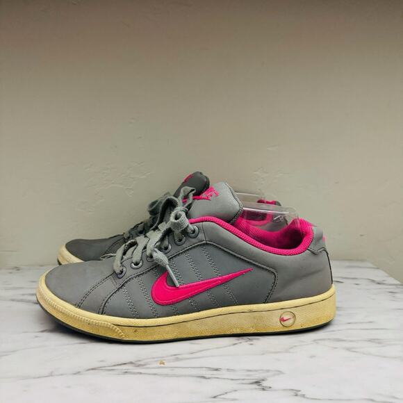 Nike Court Tradition II Gray And Pink Sneakers Women’s Size 9 - Picture 1 of 10